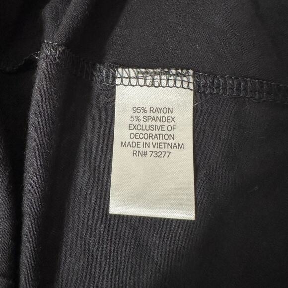 APT. 9 Black Lace Sleeveless Blouse Large - Picture 4 of 7